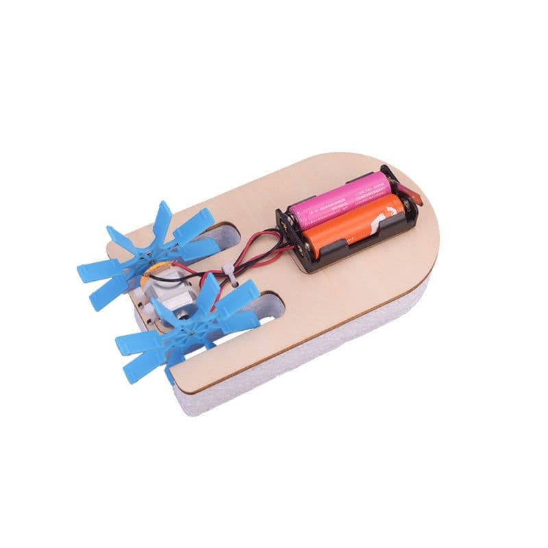 Pludo Paddle Racer STEM Kit – DIY Science Experiment Kit for Kids 3–5 | Mont–2 Water Resistance Activity - View 2