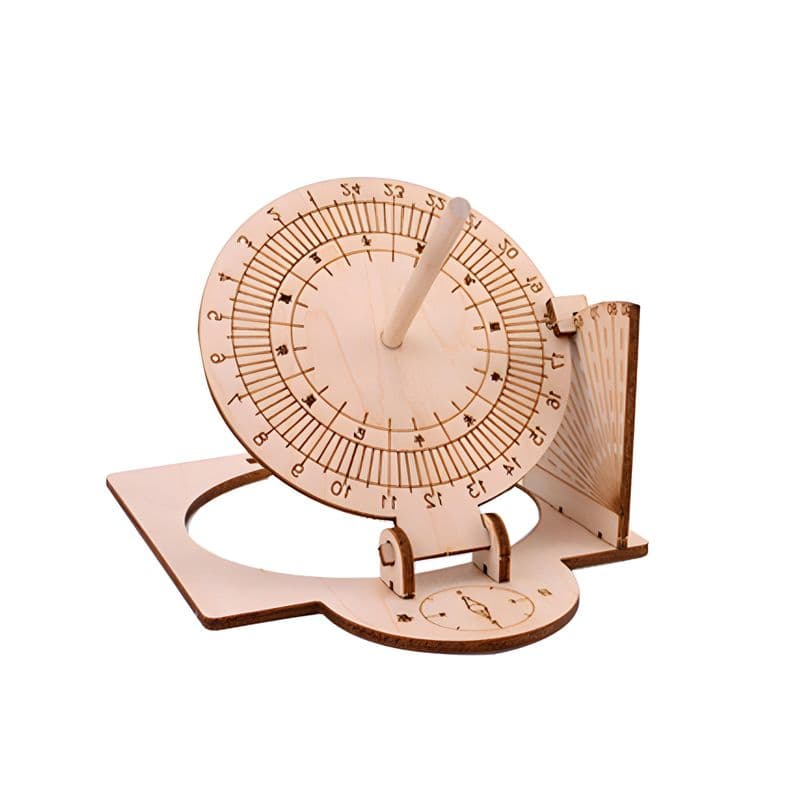 Pludo STEM Kit Sun Tracker – DIY Wooden Sundial Educational Toy for Kids 8–11 | Grade 3–5 Solar Time Science Learning Kit - View 2
