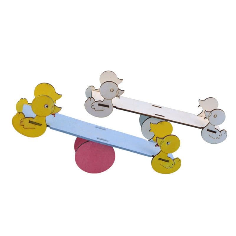 Pludo STEM Kit Mini Balancer – DIY Educational Toy for Kids 3–8 | Preschool–2 Wooden Seesaw Balance Model - View 2