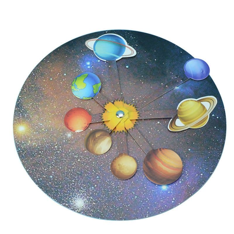 Pludo Spin & Orbit STEM Kit - DIY Science Toy for Kids 8-11 | Grade 3-5 Solar System Activity Model - View 1