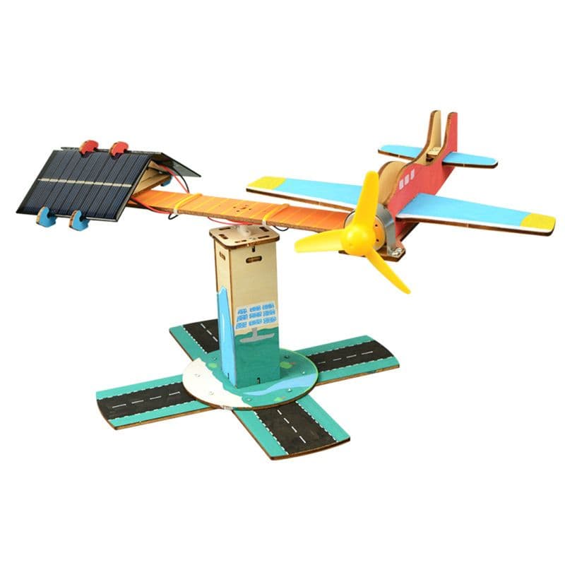 Pludo Solar Glide Aircraft STEM Kit – Mechanics of Motion DIY Kids Learning Toy for Kids 8–11 | Grade 3–5 Motion & Force Model - View 1