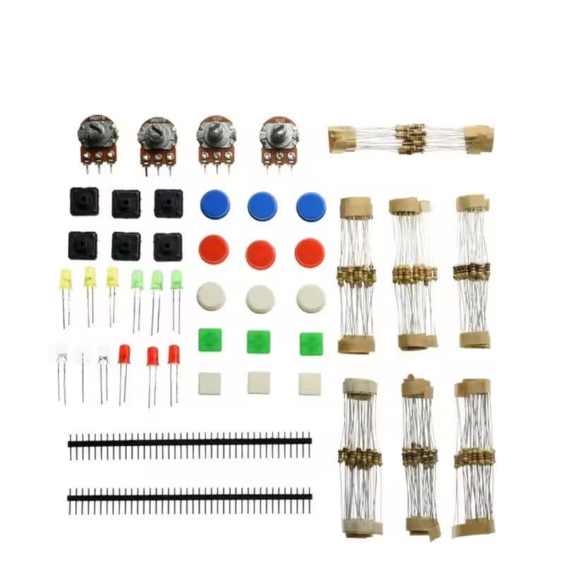 Universal Electronic Component Kit A1 – Resistors, LEDs, Potentiometers & Switches Starter Pack - View 1