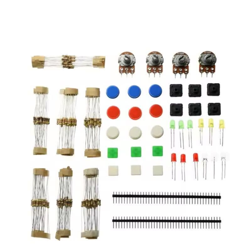 Universal Electronic Component Kit A1 – Resistors, LEDs, Potentiometers & Switches Starter Pack - View 2