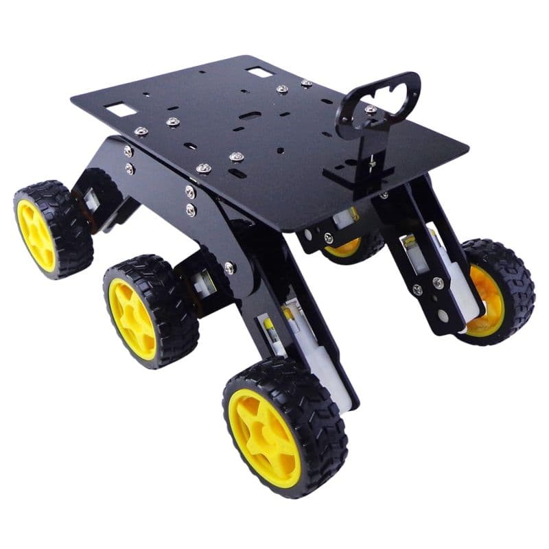 Acrylic 6WD Curious Rover Chassis DIY Robotics Kit - View 3