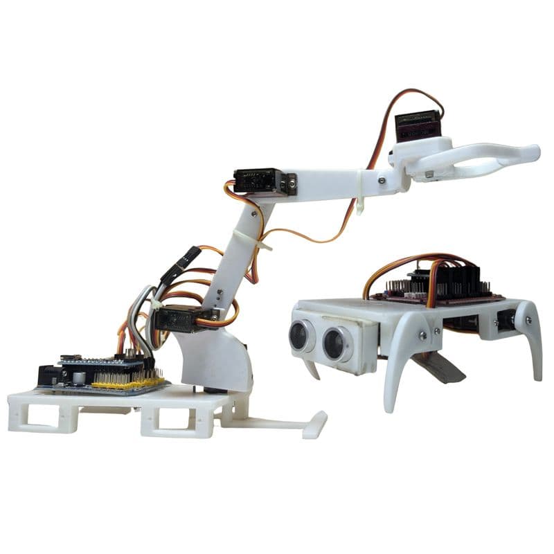 STEM 2-in-1 Robotic Kit Quadruped Dog Robot and 4DOF Robotic Arm - View 1