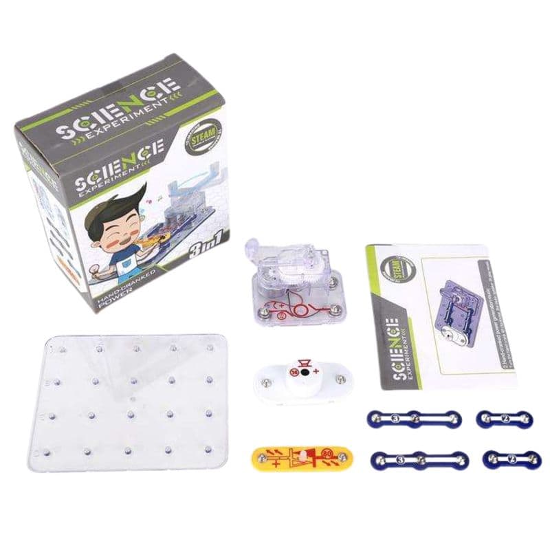 Pludo Human Power Generator Science Kit - Electromagnetic Induction Model for Grades 1-2 | Ages 6-7 - View 3