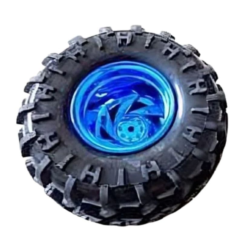 125mm Wheel black-blue with 6mm coupling - View 3