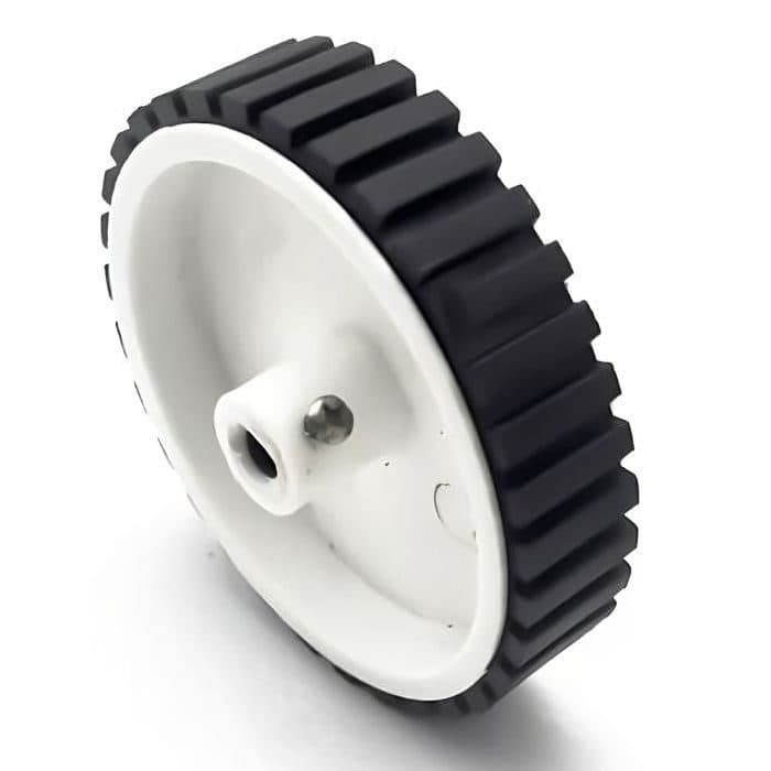 70 x 20 mm Robot Wheel and Tyre for 6mm shaft - View 1