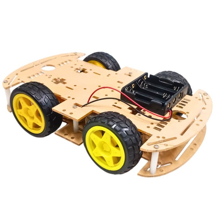 4WD Four Wheel Drive Kit - A Smart Robot Car with Acrylic Chassis - View 1