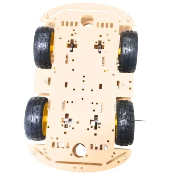 4WD Four Wheel Drive Kit - A Smart Robot Car with Acrylic Chassis - View 3