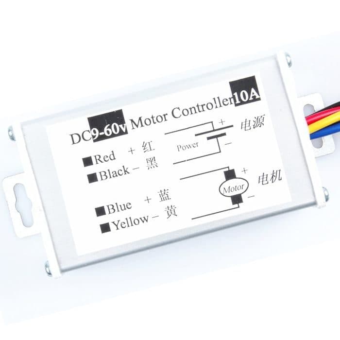 9-60V 10A DC Motor PWM Speed Controller - View 2