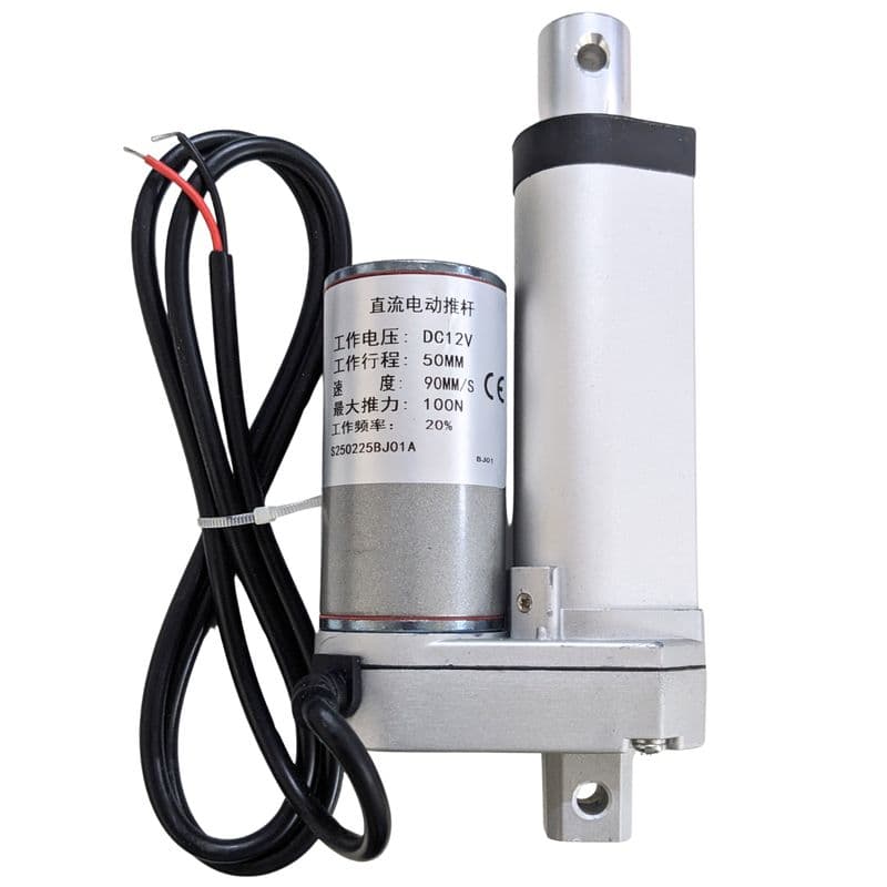 12V 50MM Stroke Length 90MM/S 100N Linear Actuator for Industrial Applications - View 1