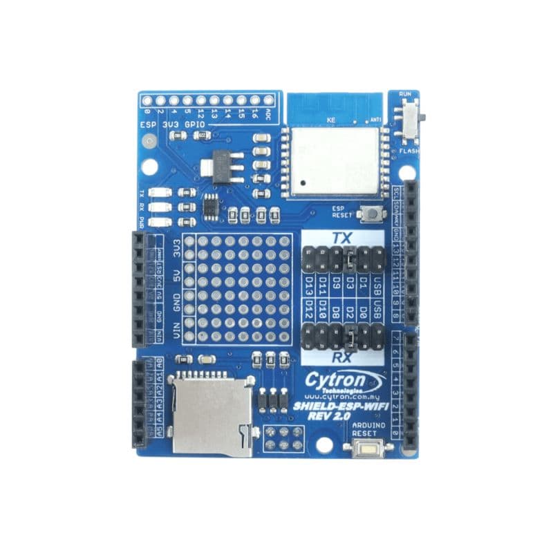 Cytron ESP8266 WiFi Shield for Arduino with WROOM-02 Module - View 2