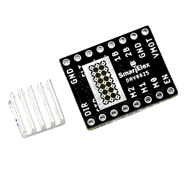 SmartElex DRV8825 Stepper Motor Driver Module with Aluminum Heat Sink - View 3
