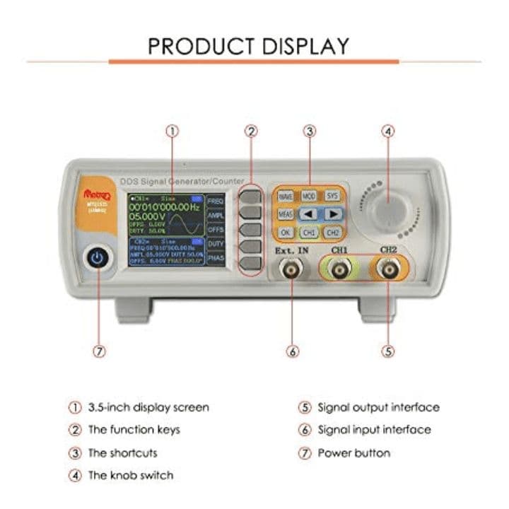 MetroQ MTQ1515 DDS Signal / Function Generator with Counter with USB- 15 Mhz - View 2