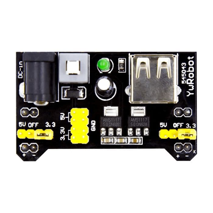 Breadboard Power Supply (3.3V-5V) - View 2