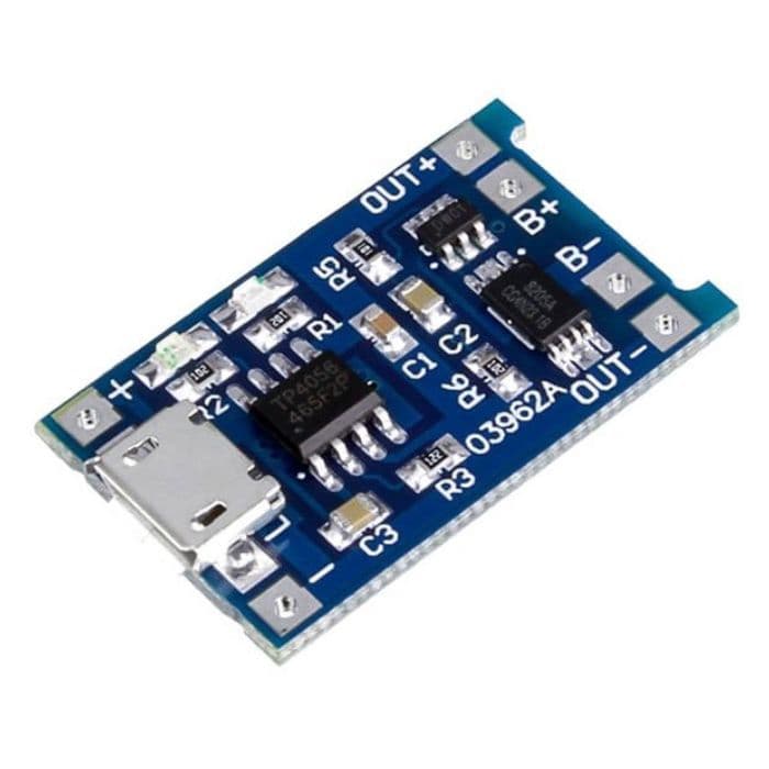 TP4056 1A Li-Ion Battery Charging Protection Module Micro USB - View 1
