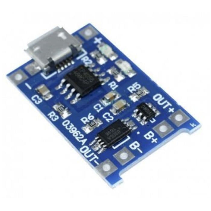 TP4056 1A Li-Ion Battery Charging Protection Module Micro USB - View 2