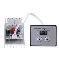 AC 220V 10000W 80A Digital Control SCR Electronic Voltage Regulator 10-220V Speed Control Dimmer Thermostat + Digital Meter(6.8) - View 2