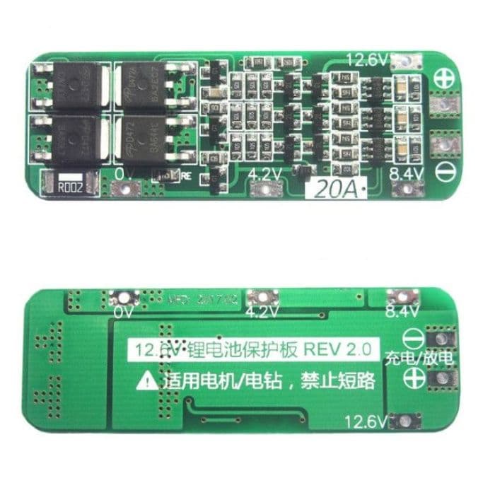 3 Series 20A 18650 Lithium Battery Protection Board - View 2