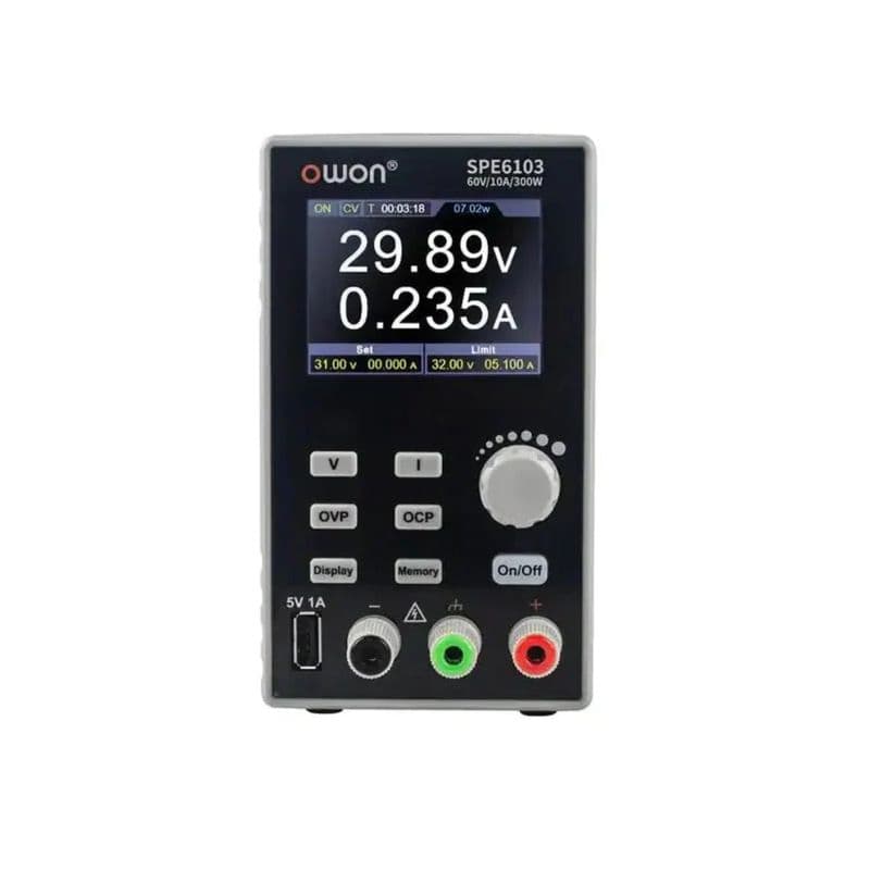 OWON SPE6103 60V 10A Programmable Lab DC Power Supply - View 1