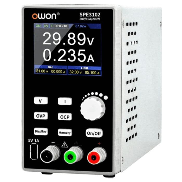 OWON SPE3102 30V 10A Programmable DC Power Supply - View 1