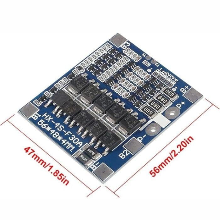 Flash 4S 30A 148V Li-Ion Lithium 18650 Battery Protection Board - View 2