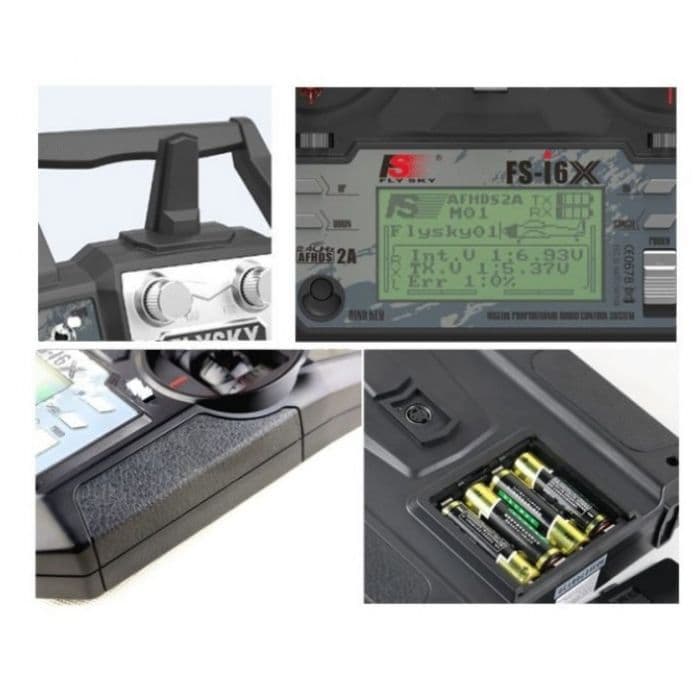 Fly Sky FS-i6X 2.4GHz 6CH AFHDS 2A RC Transmitter With FS-iA10B 2.4GHz 10CH Receiver - View 3
