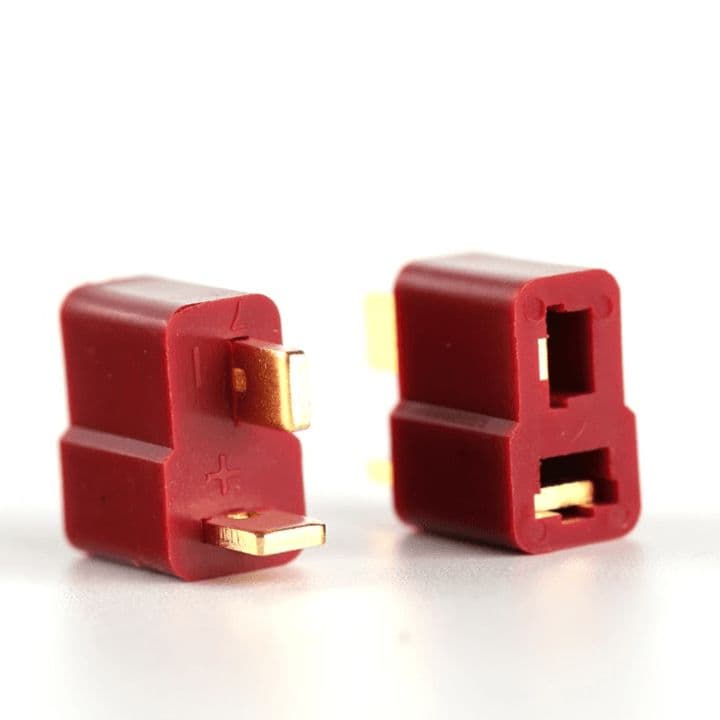 T Plug Deans Connector for LiPo Battery Male and Female Pair - View 1