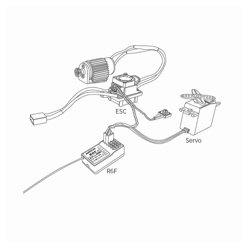 Radiolink R6F 2.4 GHz, 6 Channel RC Receiver Long Range up to 400 m - View 3