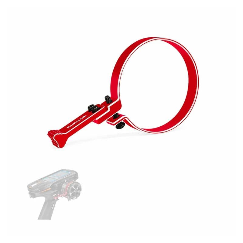 Radiolink Alloy Steering Wheel Trigger for RC8X, RC4GS, RC6GS, Flysky NB4, Futaba 7PX, X6/X4 (Red/Black) - View 1