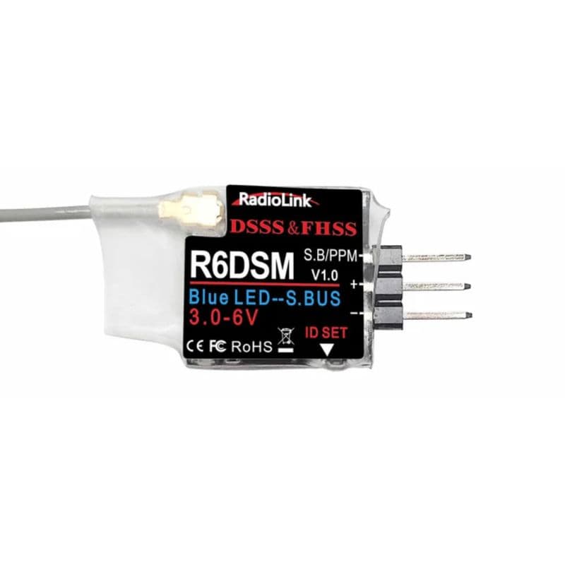 Radiolink R6DSM Mini Drone Receiver 2.4Ghz 10 Channels For Racing Drones, Quadcopter Aircrafts - View 1