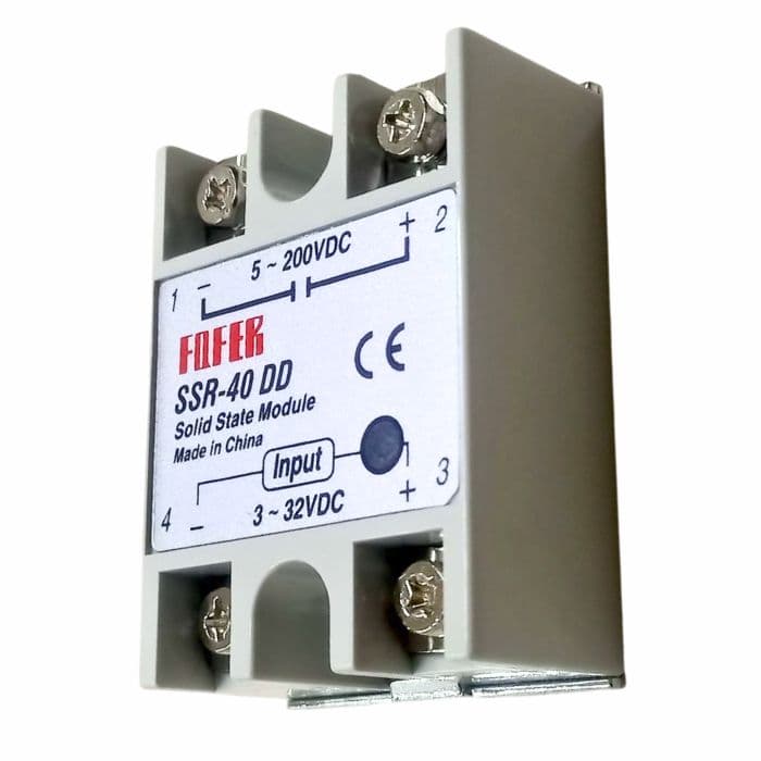 SSR-40DD DC 3-32V Input to DC 5-200V Solid state relay - View 2