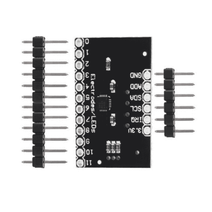 MPR121 - 12 Channel Capacitive Touch Sensor Controller Module - I2C Interface - View 1