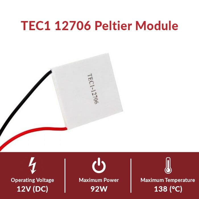 TEC1-12706 6A Thermoelectric Cooler Peltier Module - View 3