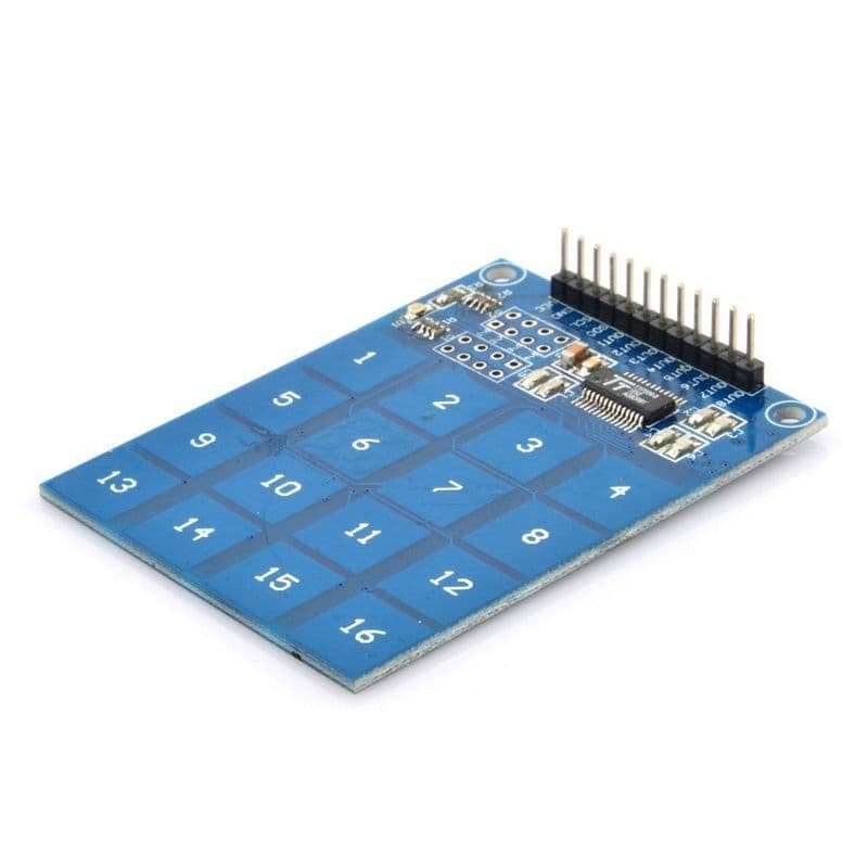 TTP229 16 Channel Capacitive Touch Module - View 2