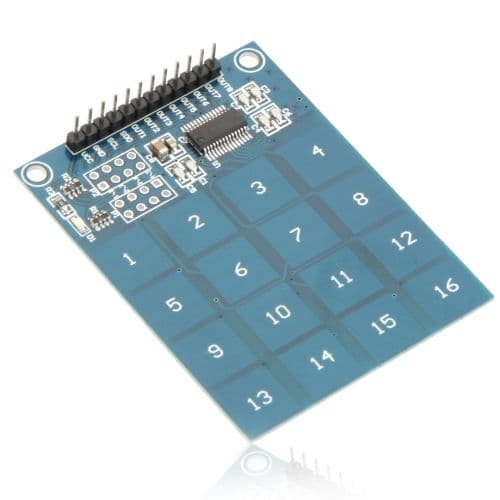 TTP229 16 Channel Capacitive Touch Module - View 3