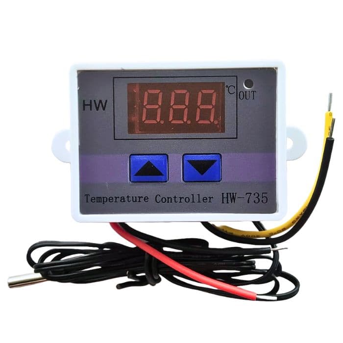 XH-W3002 Intelligent Led Digital Microcomputer Temperature Controller Mini Thermostat Switch with Water-Resistant Sensor Probe 10A (Max) Multipurpose Controller - View 1