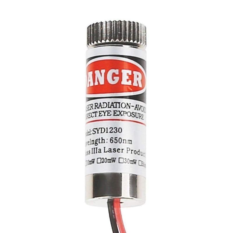 SYD1230 12mm 650nm 5mW Red Point Laser Module - View 3