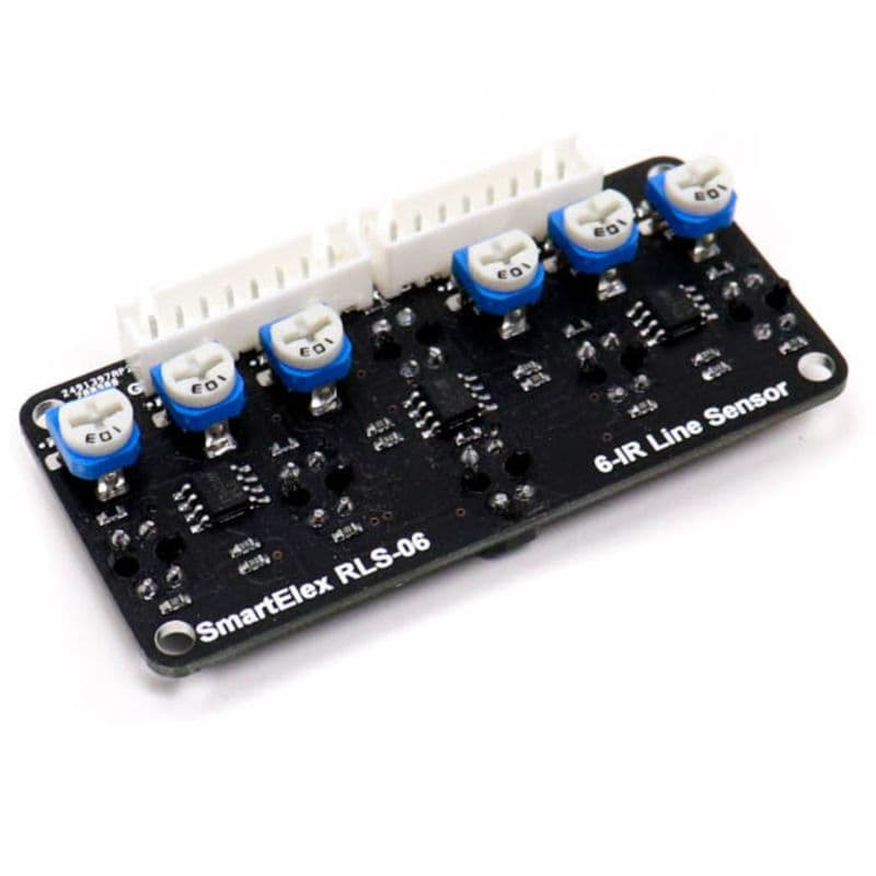 SmartElex RLS-06 Analog & Digital 6 IR Line Sensor Array with Potentiometer - View 2