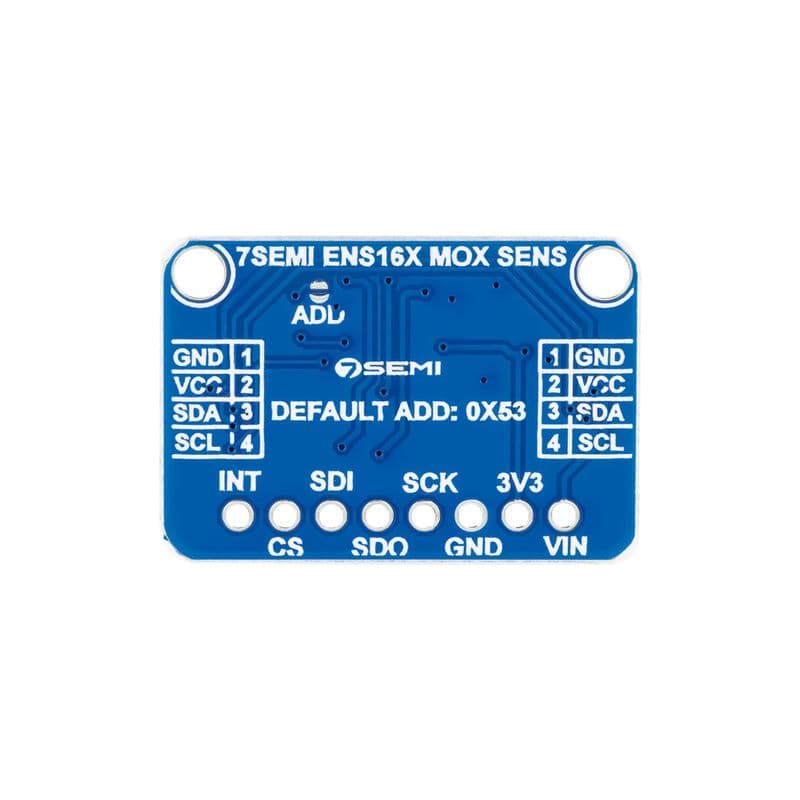 7Semi ENS160 Air Quality Sensor Breakout Board with VOC & eCO₂ Sensing - View 3