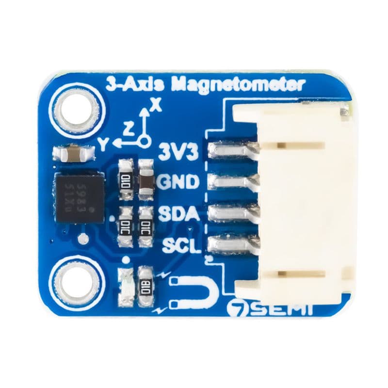 7Semi MMC5983MA 3-axis Mini Magnetometer Sensor Breakout Module - View 2