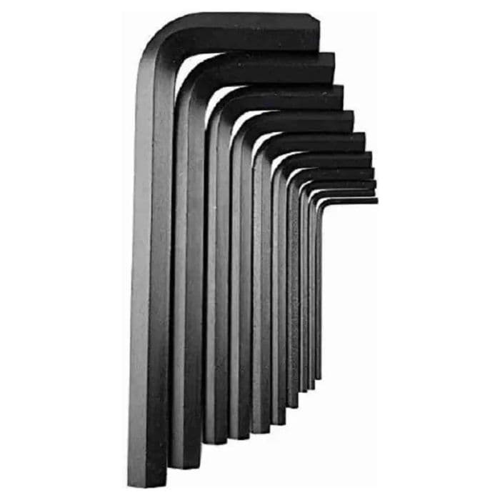 Hex Short Allen Key Standard Set 1.5-10 MM (Set of 10) - View 2