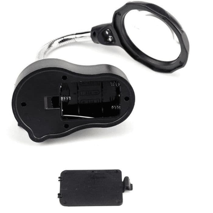 Helping hand Magnifier Led Glass with Soldering Stand - View 3