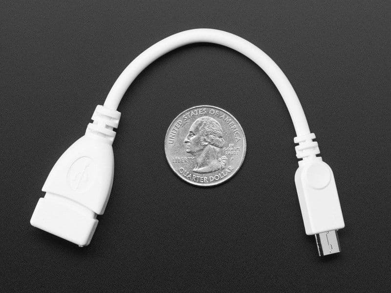 Official Raspberry Pi USB-B Male To USB-A Female OTG Adaptor Official - View 2