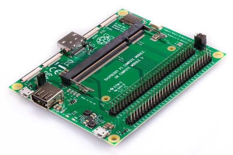 Compute Module 1/3/3+ IO Board - View 1