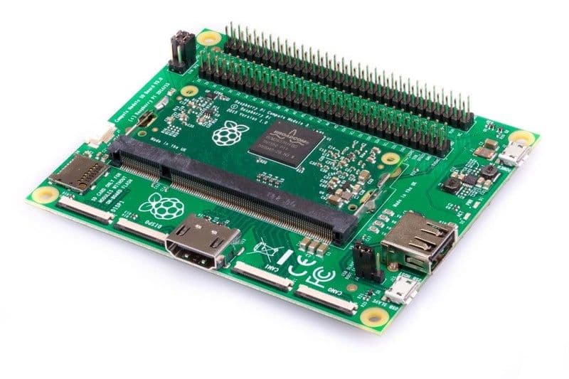 Compute Module 1/3/3+ IO Board - View 2