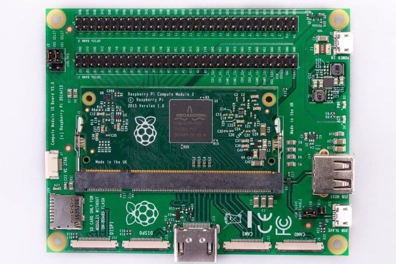 Compute Module 1/3/3+ IO Board - View 3