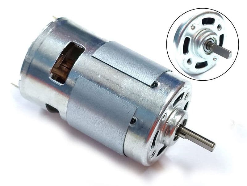 775 DC motor with D shaft and Ball bearing 12V-24V 3500-12000rpm - View 1