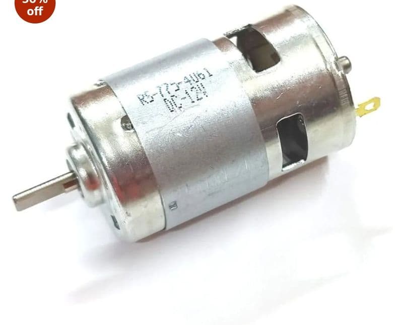 775 DC motor with D shaft and Ball bearing 12V-24V 3500-12000rpm - View 2